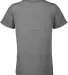 14900 Delta Apparel Youth 30/1's Snow Heather Tee in Graphite snow heather back view