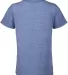 14900 Delta Apparel Youth 30/1's Snow Heather Tee in Royal snow heather back view