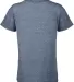 14900 Delta Apparel Youth 30/1's Snow Heather Tee in Denim snow heather back view