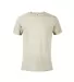 14600 Delta Apparel Adult 30/1's Snow Heather Tee in Putty snow heather front view
