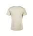 14600 Delta Apparel Adult 30/1's Snow Heather Tee in Putty snow heather back view