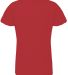 1300N Delta Apparel Girls 30/1's Tee New Red back view