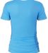 Delta Apparel 1336N Junior 30/1's Tee Turquoise back view