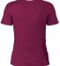 Delta Apparel 1336N Junior 30/1's Tee Berry back view