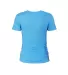 Delta Apparel 1336N Junior 30/1's Tee in Turquoise back view