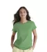Delta Apparel 1336N Junior 30/1's Tee in Grass green front view