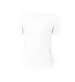 Delta Apparel 1336N Junior 30/1's Tee in White back view