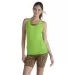1333 Delta Apparel 30/1's Junior Racerback Tank 4. in Lime front view