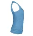 1333 Delta Apparel 30/1's Junior Racerback Tank 4. in Turquoise heather side view