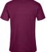 11600N Delta Apparel Adult 30/1's Fitted tee 4.3 o Berry back view