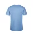 11600N Delta Apparel Adult 30/1's Fitted tee 4.3 o in Sky blue back view