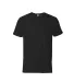 11600N Delta Apparel Adult 30/1's Fitted tee 4.3 o in Black front view