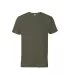 11600N Delta Apparel Adult 30/1's Fitted tee 4.3 o in Moss front view