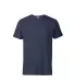 11600N Delta Apparel Adult 30/1's Fitted tee 4.3 o in Denim heather front view