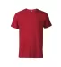 11600N Delta Apparel Adult 30/1's Fitted tee 4.3 o in New red front view