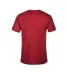 11600N Delta Apparel Adult 30/1's Fitted tee 4.3 o in New red back view