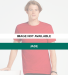 11600N Delta Apparel Adult 30/1's Fitted tee 4.3 o JADE front view