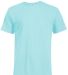 18100 Delta Apparel Adult 30/1's Athletic Fit Tee  POOL front view