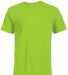18100 Delta Apparel Adult 30/1's Athletic Fit Tee  LIME front view