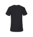 18100 Delta Apparel Adult 30/1's Athletic Fit Tee  in Black back view