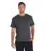18100 Delta Apparel Adult 30/1's Athletic Fit Tee  in Charcoal front view