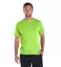 18100 Delta Apparel Adult 30/1's Athletic Fit Tee  in Lime front view