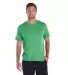 18100 Delta Apparel Adult 30/1's Athletic Fit Tee  in Kelly heather front view