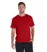 18100 Delta Apparel Adult 30/1's Athletic Fit Tee  in New red front view