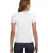 1441 Anvil Ladies' 1x1 Baby Rib Scoop T-Shirt in White back view