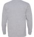 784AN Anvil Midweight Long-Sleeve T-Shirt HEATHER GREY back view