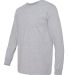 784AN Anvil Midweight Long-Sleeve T-Shirt HEATHER GREY side view