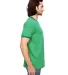 988AN Anvil Ringer T-Shirt in H gr/ tr kly grn side view
