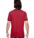 988AN Anvil Ringer T-Shirt IND RED/ NAVY back view