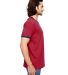 988AN Anvil Ringer T-Shirt IND RED/ NAVY side view