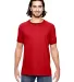 988AN Anvil Ringer T-Shirt in Heather red/ red front view