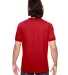 988AN Anvil Ringer T-Shirt in Heather red/ red back view