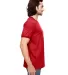 988AN Anvil Ringer T-Shirt in Heather red/ red side view