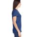 6750L Anvil Ladies' Triblend Scoop Neck T-Shirt HEATHER BLUE side view