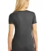 Anvil 6750L by Gildan Ladies' Triblend Scoop Neck  in Heather dk grey back view