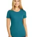 Anvil 6750L by Gildan Ladies' Triblend Scoop Neck  in Hth galap blue front view