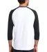 DM136 District Made Mens Perfect Tri-Blend Raglan New Navy/White back view