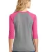 DM136L District Made Ladies Perfect Tri-Blend Ragl Fuchsia Fr/GyF