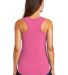 DM138L District Made Ladies Perfect Tri-Blend Race Fuchsia Frost back view