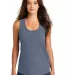 DM138L District Made Ladies Perfect Tri-Blend Race Navy Frost front view