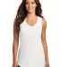 DM138L District Made Ladies Perfect Tri-Blend Race White front view
