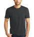 DM130 District Made Mens Perfect Tri-Blend Crew Te Black Frost front view