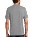 DM130 District Made Mens Perfect Tri-Blend Crew Te Grey Frost back view