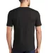 DM130 District Made Mens Perfect Tri-Blend Crew Te in Black back view