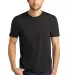 DM130 District Made Mens Perfect Tri-Blend Crew Te in Black front view