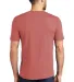 DM130 District Made Mens Perfect Tri-Blend Crew Te in Blush frost back view